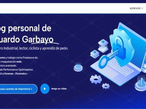 Blog personal de Eduardo Garbayo, Ingeniero Industrial